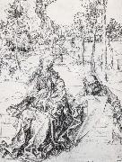 Albrecht Durer The Holy Family in a landscape oil painting artist